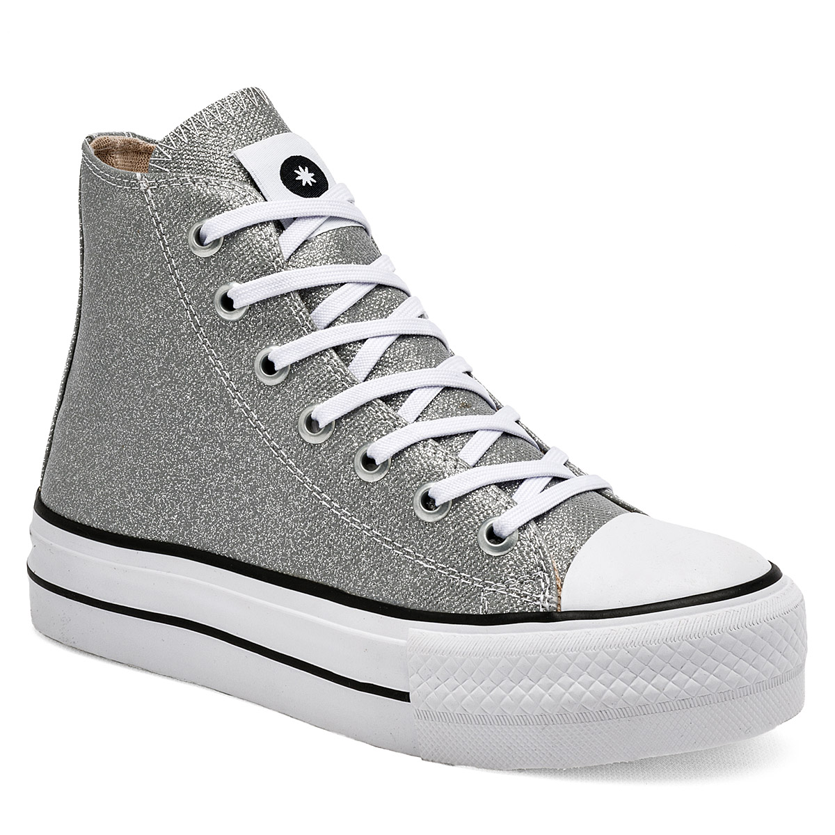 Tenis Urbano Moramora Plata Código 124669-e para Mujer