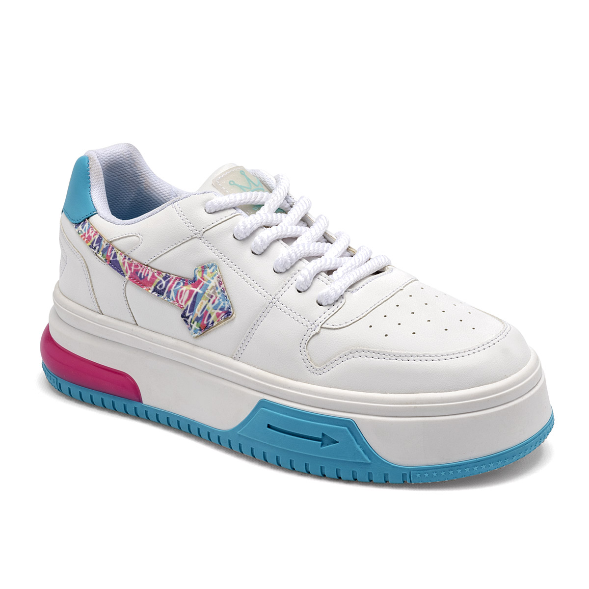 Foto 2 pulgar | Tenis Urbanos Clasben Blancos para Mujer
