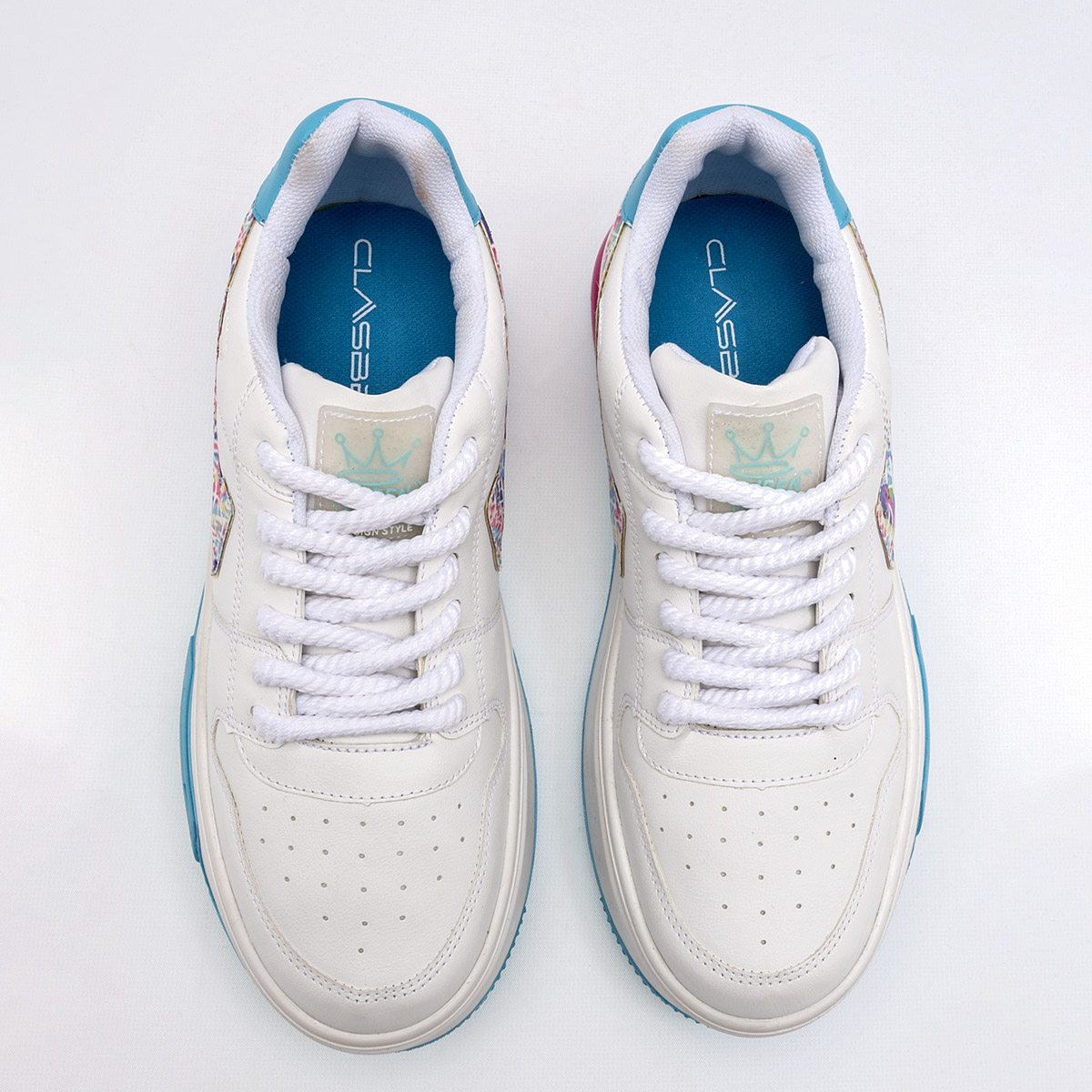 Foto 4 pulgar | Tenis Urbanos Clasben Blancos para Mujer