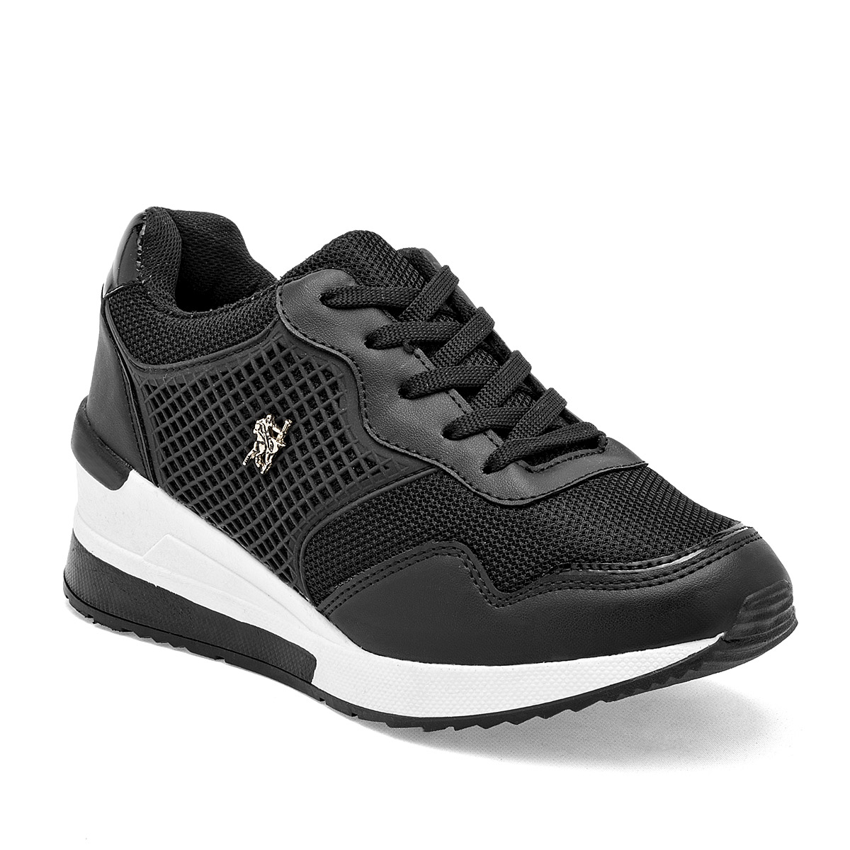 Foto 2 pulgar | Tenis Urbanos American Polo Negro 124719-e para Mujer