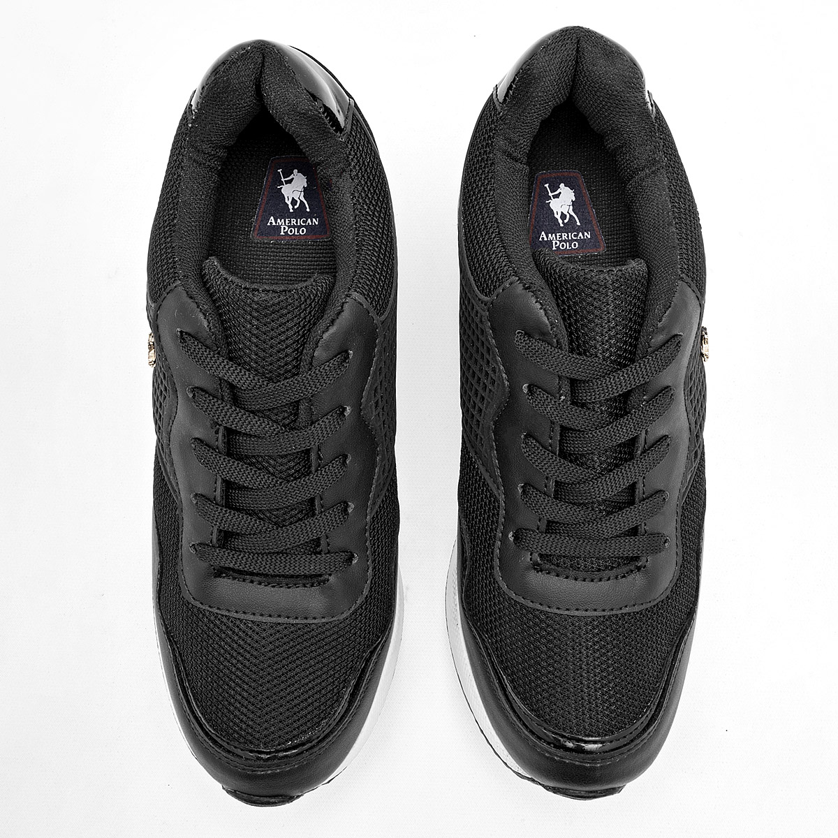 Foto 4 pulgar | Tenis Urbanos American Polo Negro 124719-e para Mujer