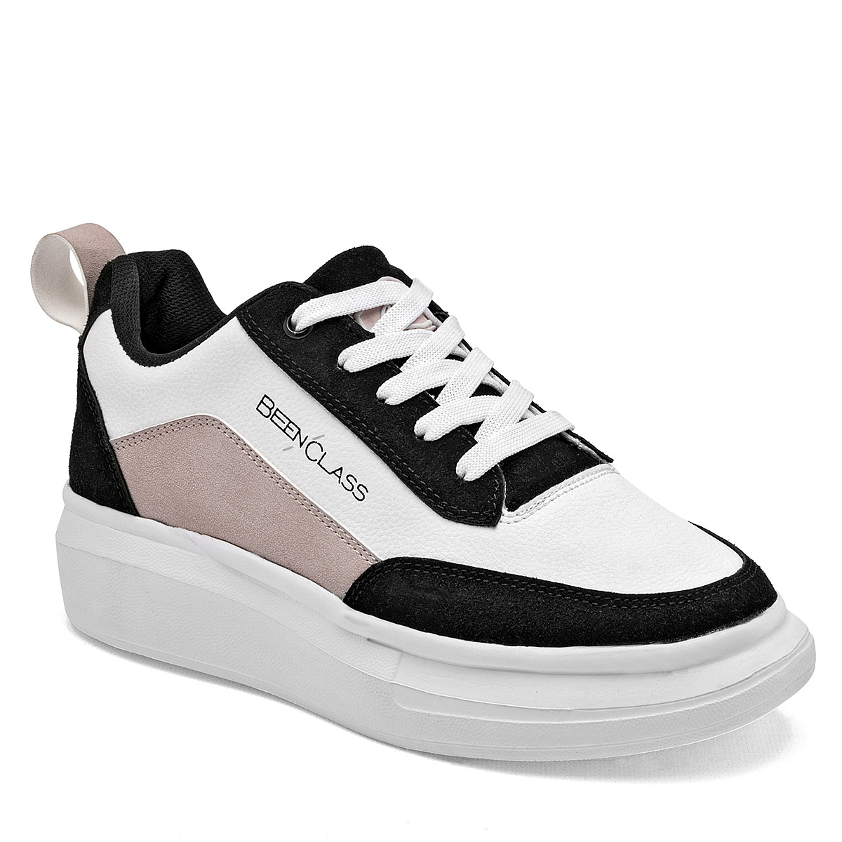 Been Class Tenis Urbano Para Mujer Blanco Negro Maquillaje, Código 124837-e