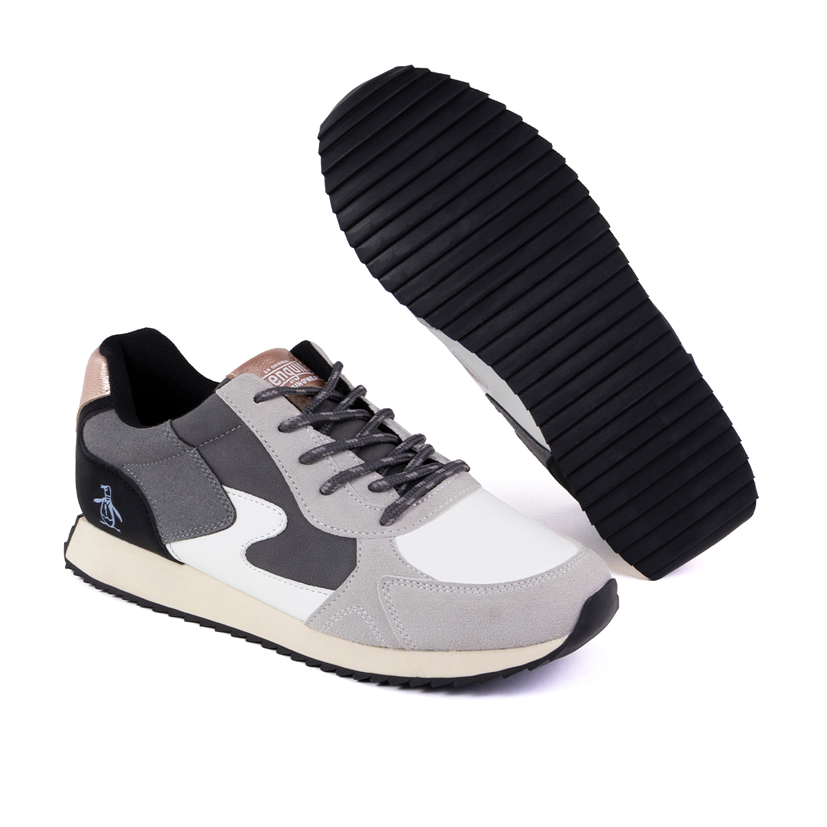 Foto 2 pulgar | Tenis Original Penguin Style Aura Color Gris Para Mujer