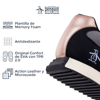Foto 4 | Tenis Original Penguin Style Aura Color Gris Para Mujer