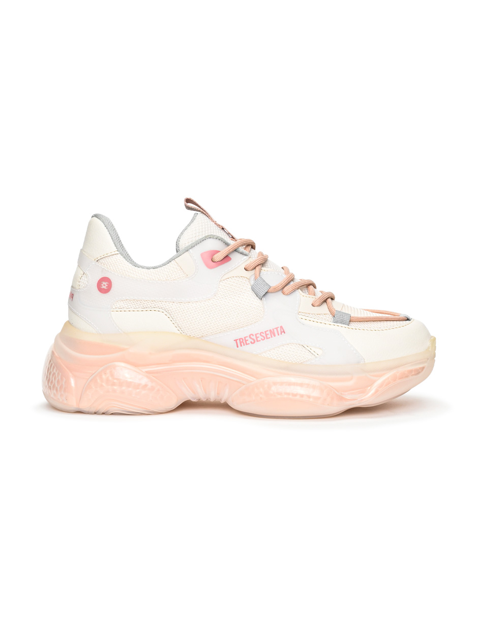 Foto 3 pulgar | Tenis 360 Footwear Glass Rosas para Mujer