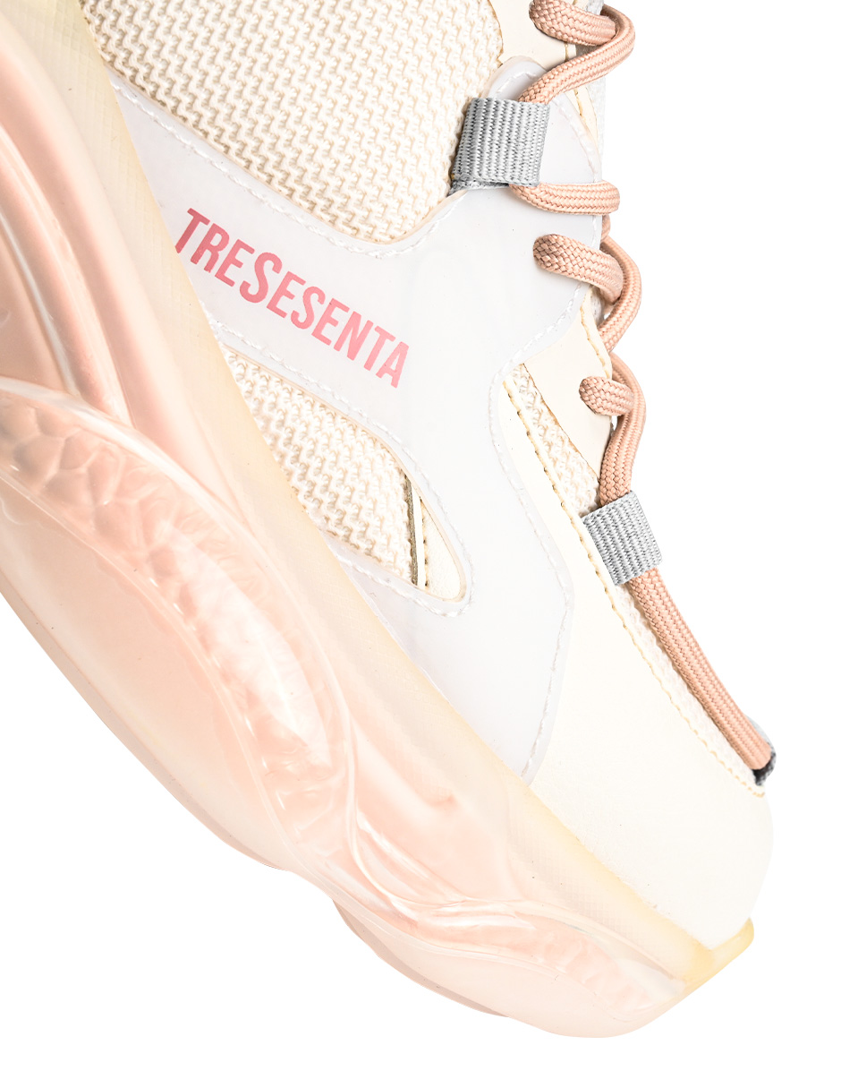 Foto 4 pulgar | Tenis 360 Footwear Glass Rosas para Mujer