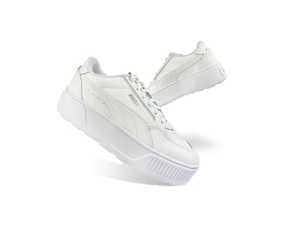 Foto 3 | Tenis Puma Karmen Rebelle Blancos Plataforma para Mujer