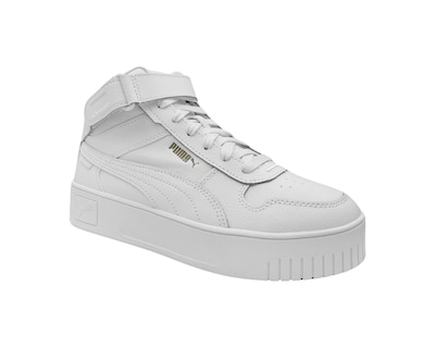 Foto 2 | Tenis Puma Carina Street Mid Botín Blanco para Mujer