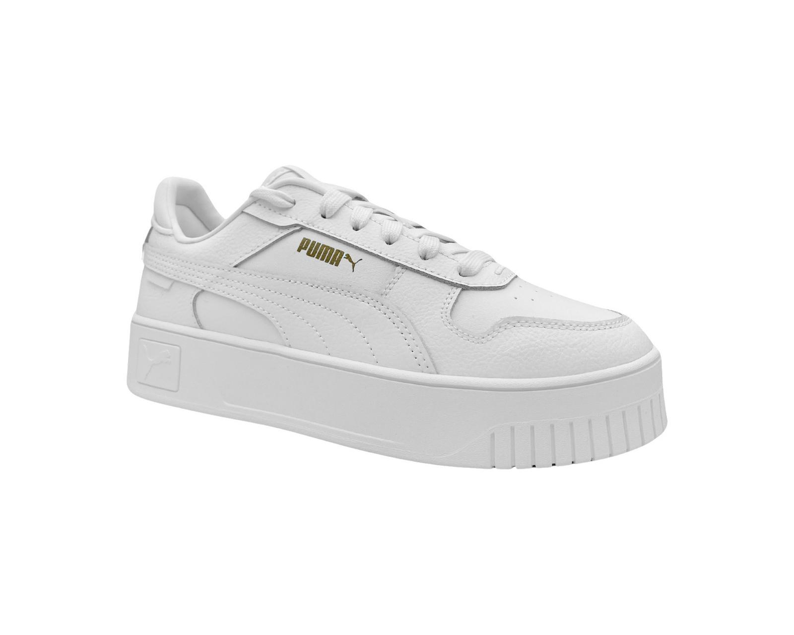 Foto 3 pulgar | Tenis Puma Carina Street Jr 393846 01 Blanco para Mujer