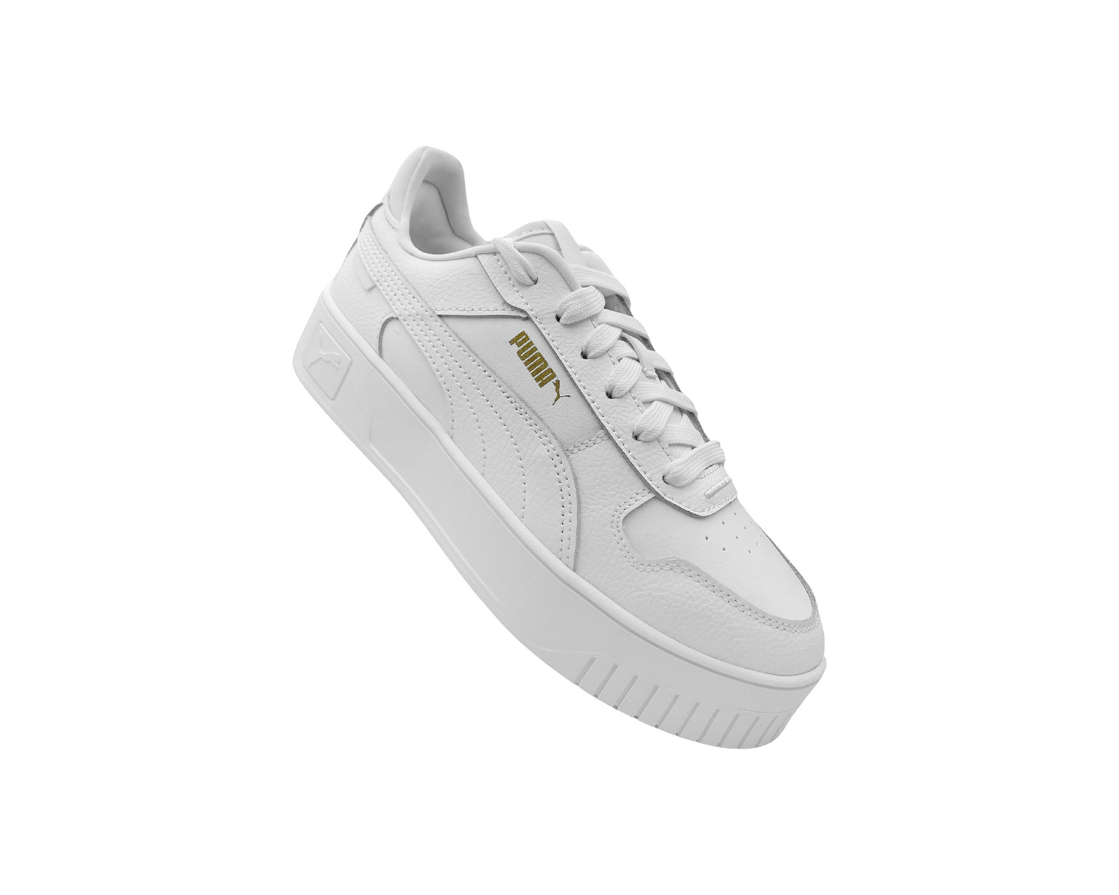 Foto 4 pulgar | Tenis Puma Carina Street Jr 393846 01 Blanco para Mujer