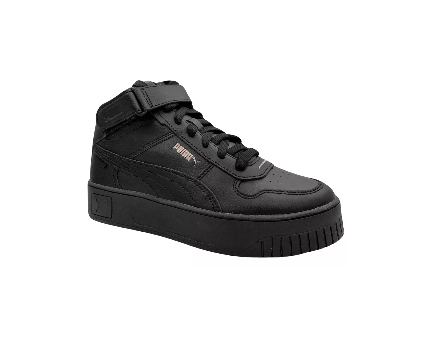 Foto 3 pulgar | Tenis Puma Carina Street Mid Negros Para Mujer