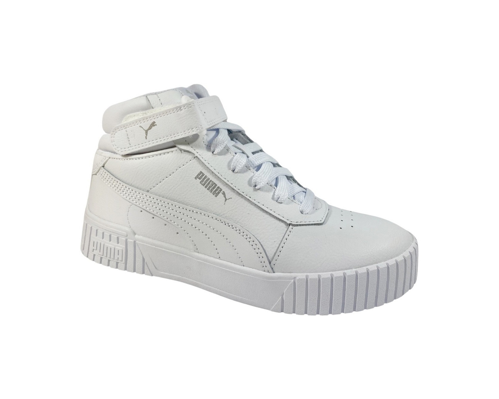 Foto 3 pulgar | Tenis Puma Carina 2.0 Mid Blancos para Dama