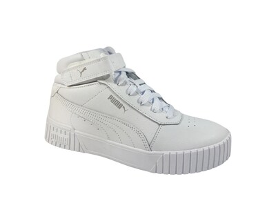 Foto 2 | Tenis Puma Carina 2.0 Mid Blancos para Dama