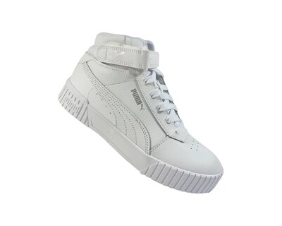 Foto 3 | Tenis Puma Carina 2.0 Mid Blancos para Dama
