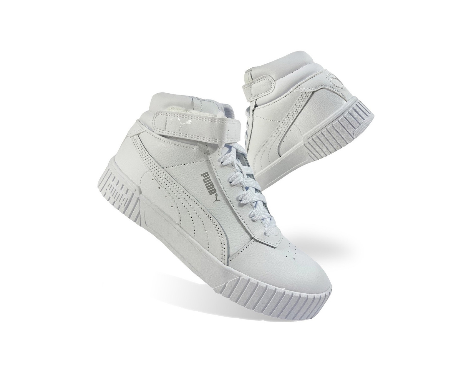 Foto 5 pulgar | Tenis Puma Carina 2.0 Mid Blancos para Dama