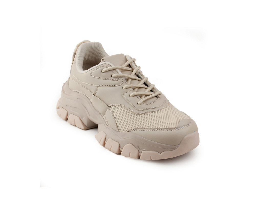 Tenis Lob Footwear PU Beige para Mujer
