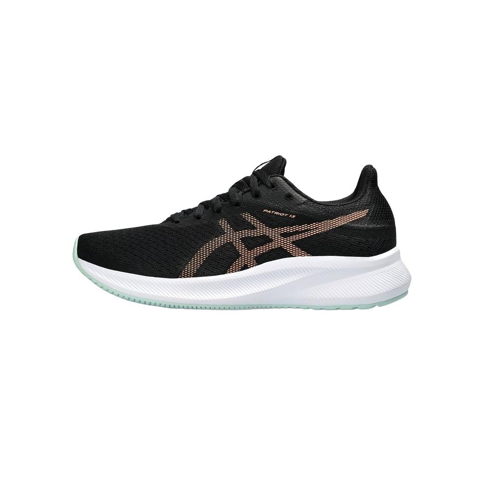 Foto 2 pulgar | Tenis Asics Patriot 13 Negros con Dorado para Mujer