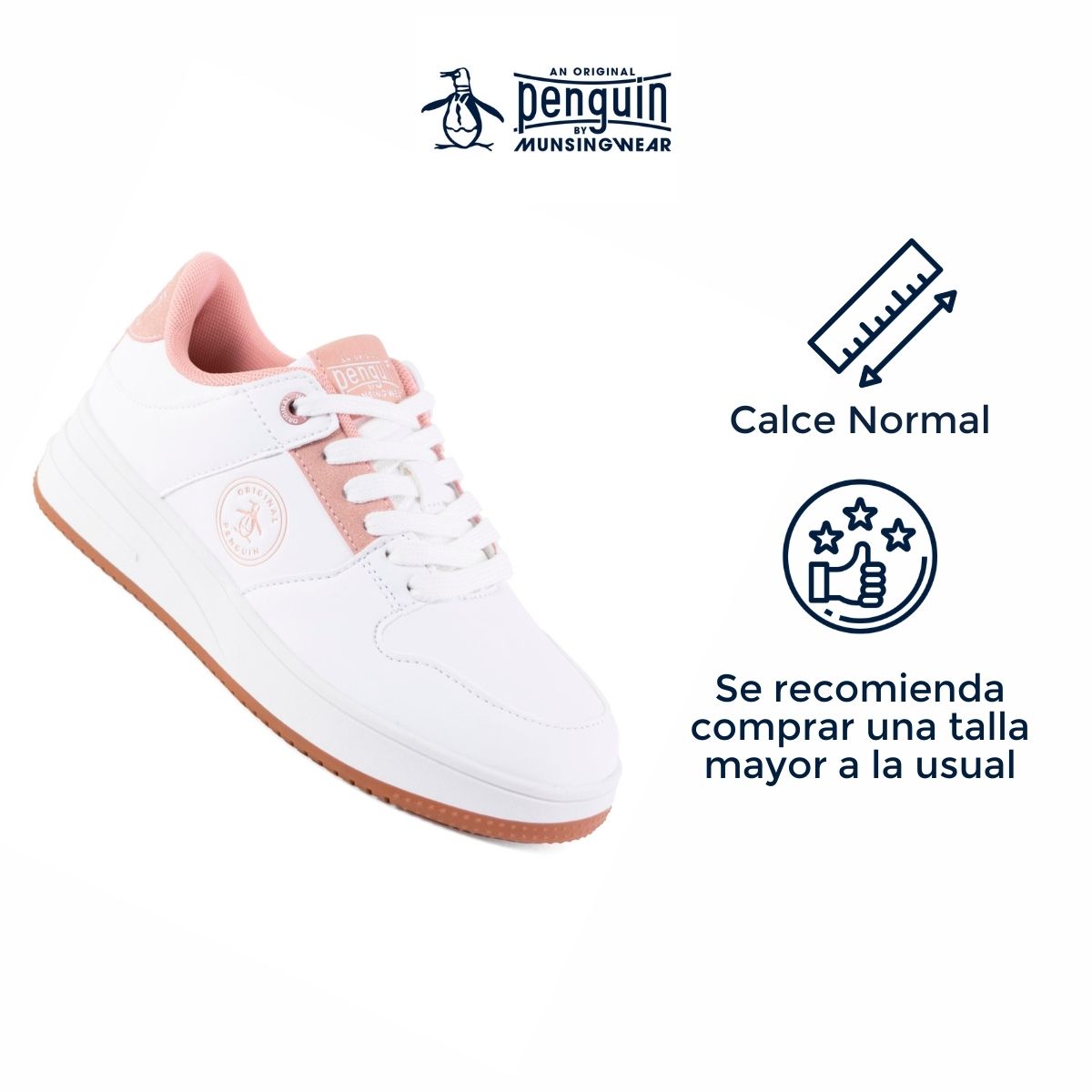 Foto 4 pulgar | Tenis Original Penguin Style Dalia Blanco Para Mujer