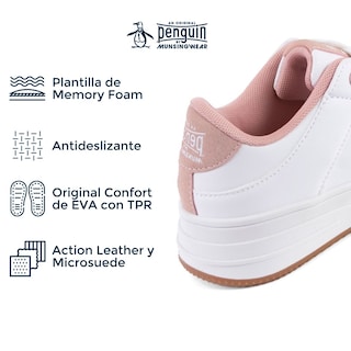 Foto 4 | Tenis Original Penguin Style Dalia Blanco Para Mujer