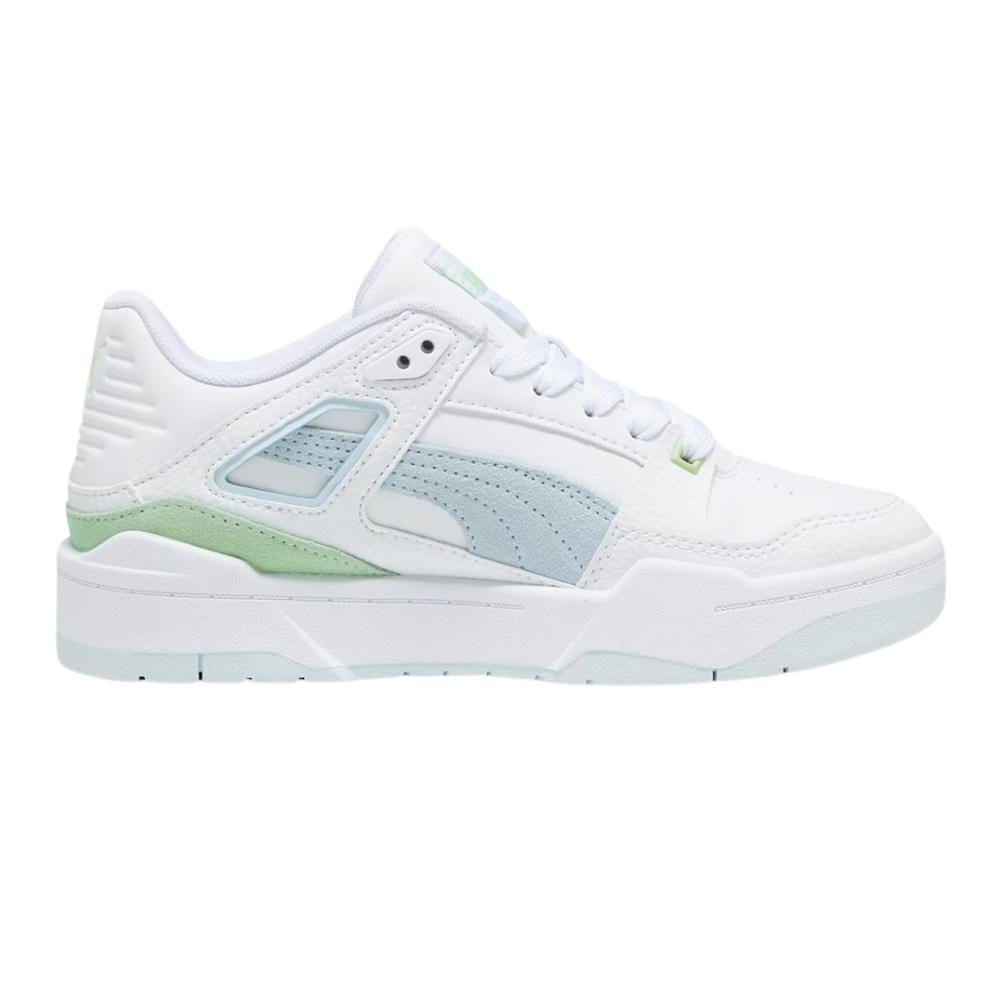 Foto 4 pulgar | Tenis Puma Slipstream Girls Suede Mujer Moda Casual Blanco