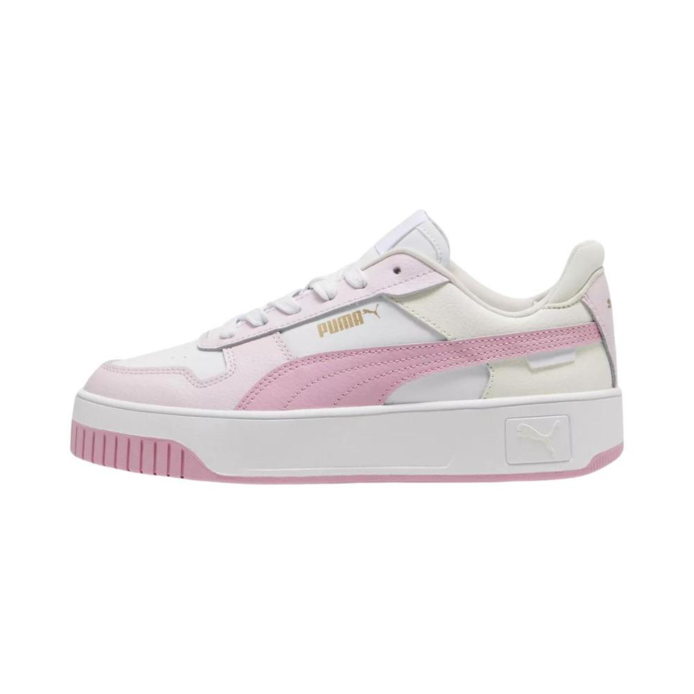 Foto 2 pulgar | Tenis Puma Carina Street Blancos con Rosa para Mujer