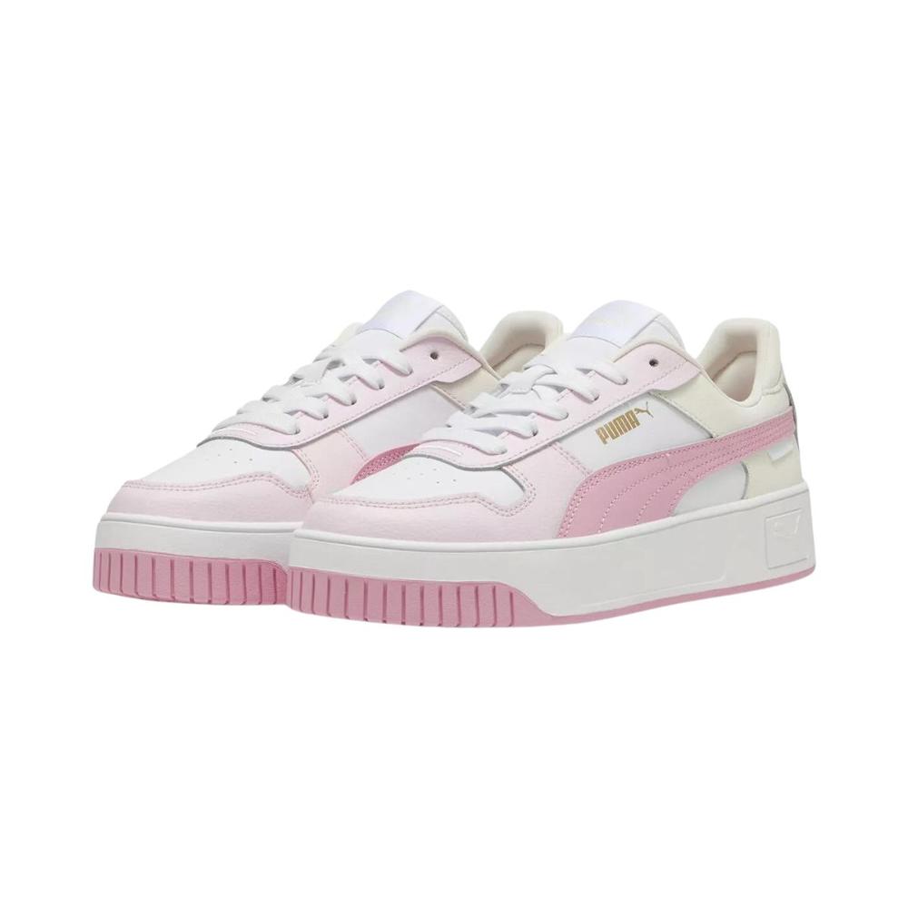 Foto 3 pulgar | Tenis Puma Carina Street Blancos con Rosa para Mujer