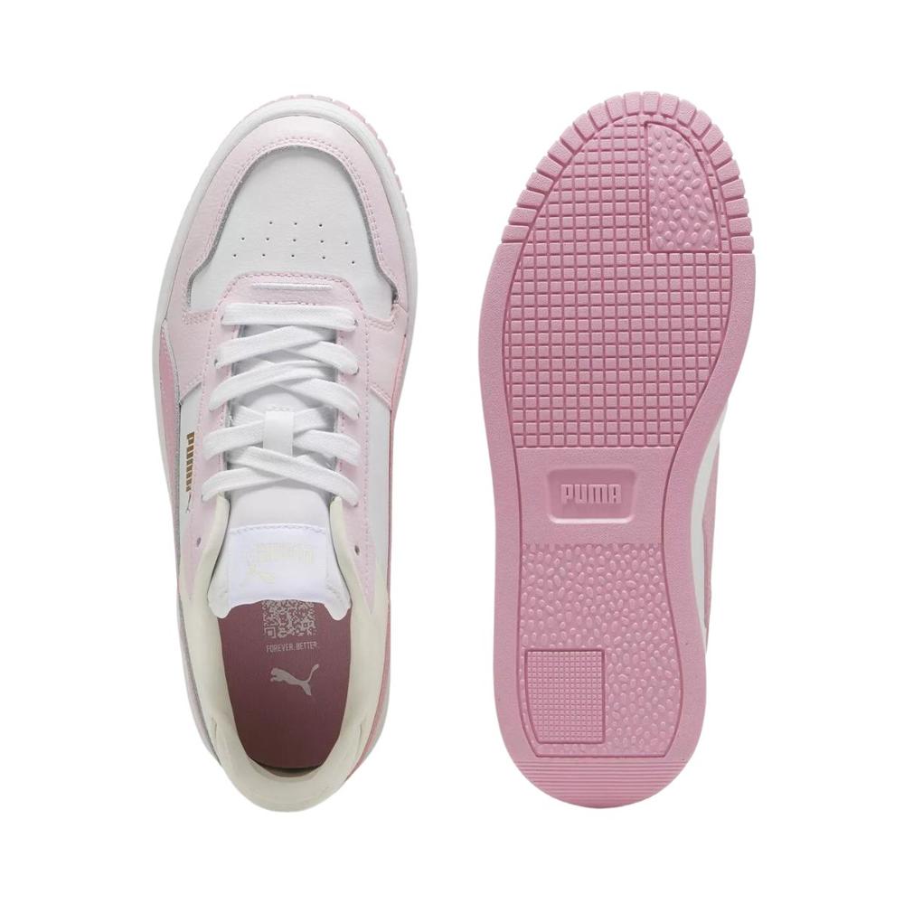 Foto 4 pulgar | Tenis Puma Carina Street Blancos con Rosa para Mujer