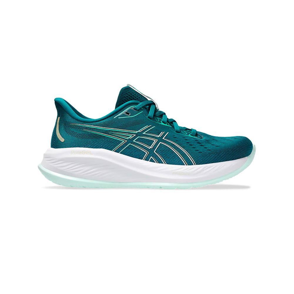 Foto 3 pulgar | Tenis Asics Gel Cumulus 261012b599300 Verdes para Mujer