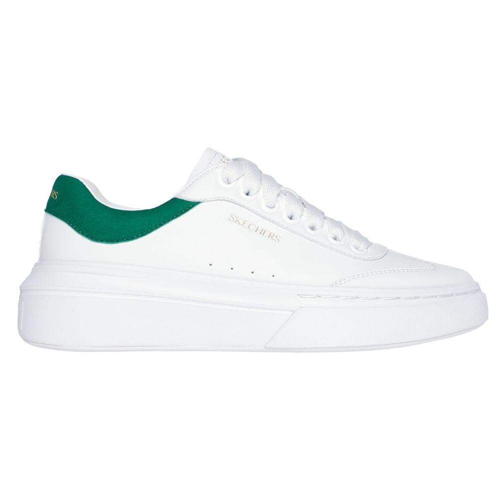 Foto 1 | Tenis Skechers Court Classics 185060/wgr Casuales Blancos para Mujer