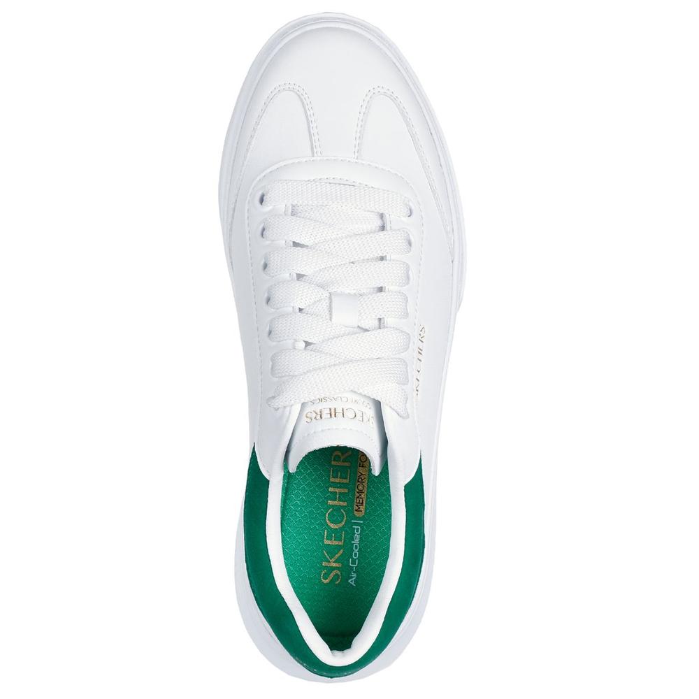Foto 3 pulgar | Tenis Skechers Court Classics 185060/wgr Casuales Blancos para Mujer