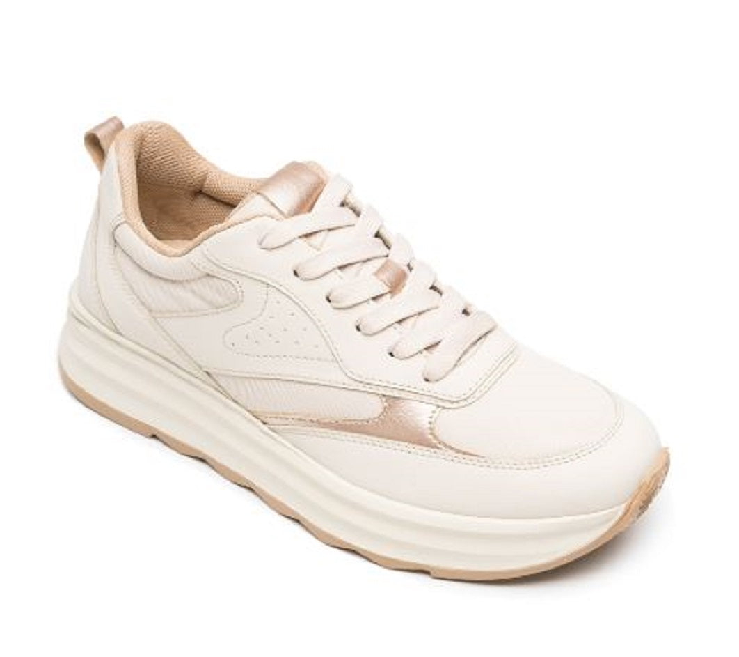 Foto 2 pulgar | Tenis Casuales Flexi Beige para Mujer