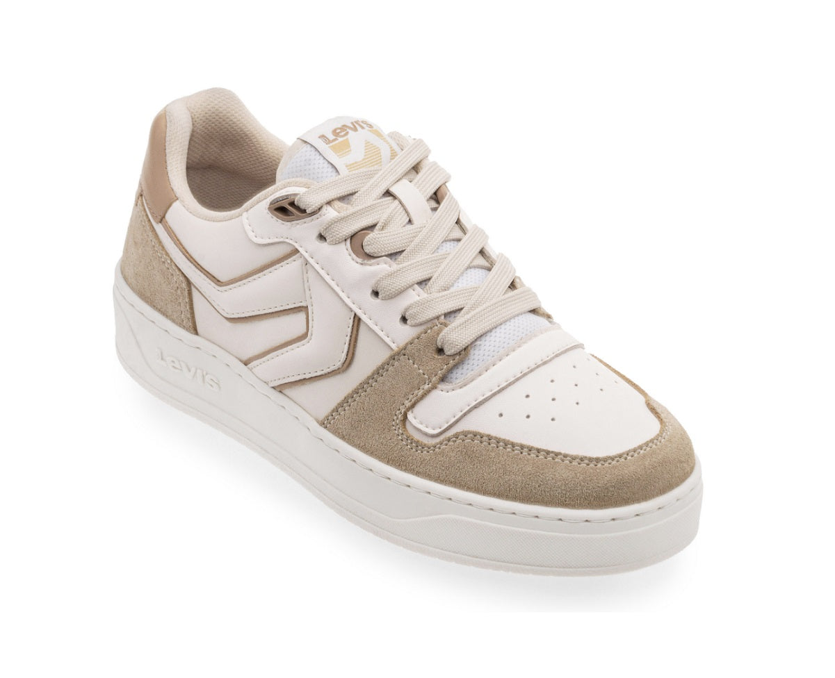 Foto 2 pulgar | Tenis Levi's L1224191 S Beige Casuales para Mujer