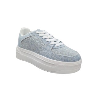 Foto 2 | Tenis Denim Plataforma Con Pedrería Liliana