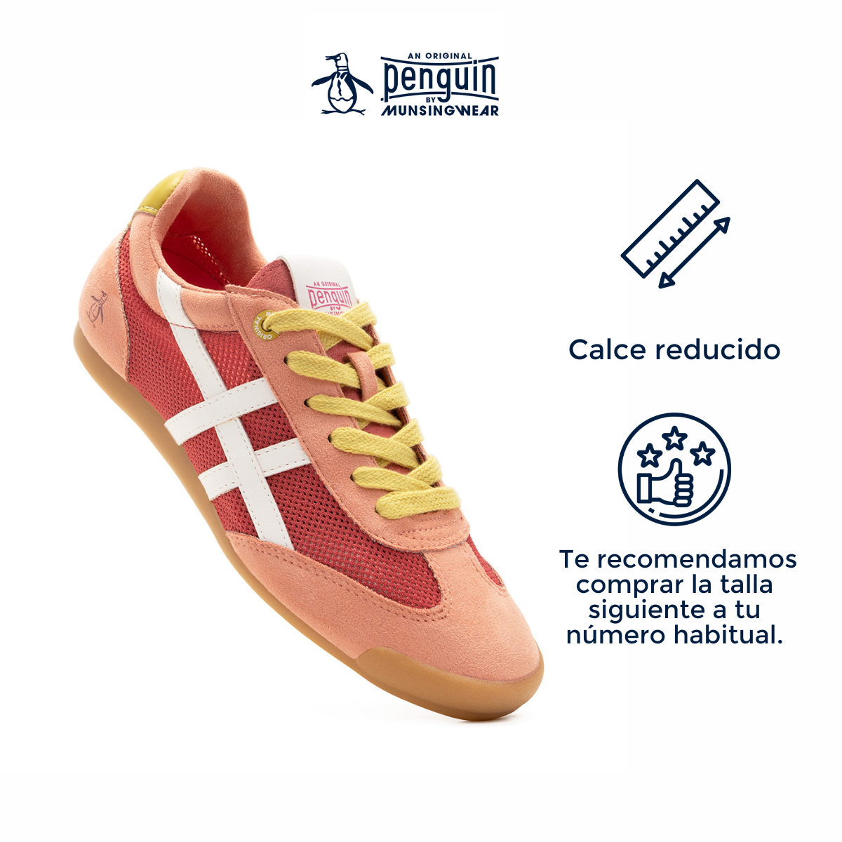Foto 5 pulgar | Tenis Original Penguin Style Vera Rosa Ligth Para Mujer