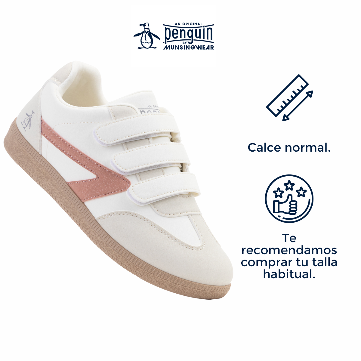 Foto 4 pulgar | Tenis Original Penguin Style Rachel Blanco Para Mujer
