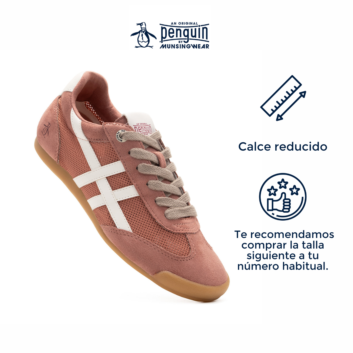 Foto 5 pulgar | Tenis Original Penguin Style Vera Rosa Para Mujer