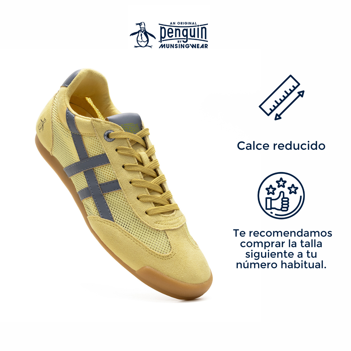 Foto 5 pulgar | Tenis Original Penguin Style Vera Amarillo Para Mujer