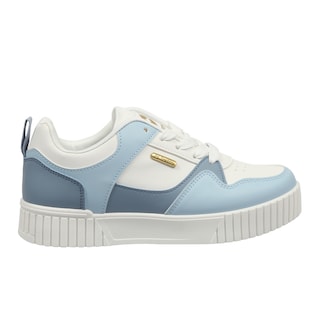 Foto 2 | Tenis Casual Lotto Aleck Blanco con Azul para Mujer