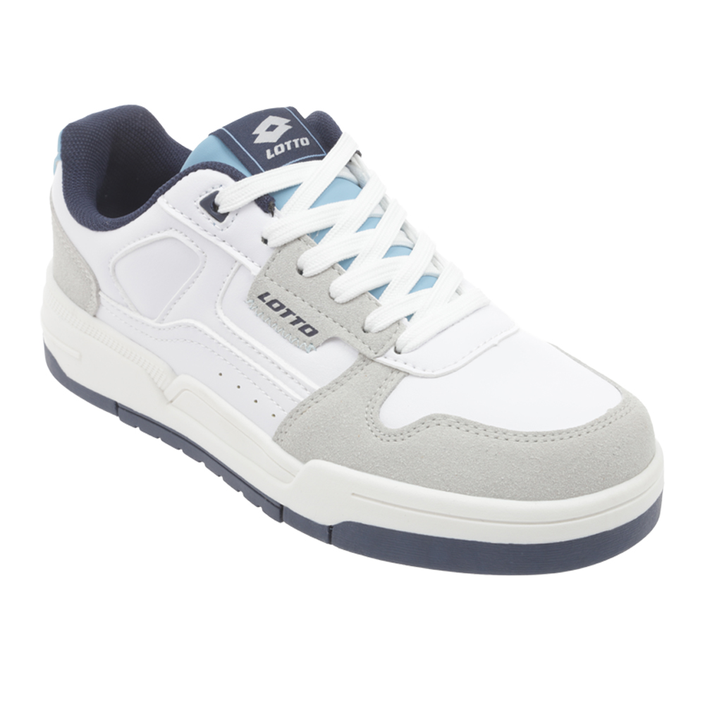 Foto 2 pulgar | Tenis Casuales Lotto Coriet Blanco con Azul para Mujer