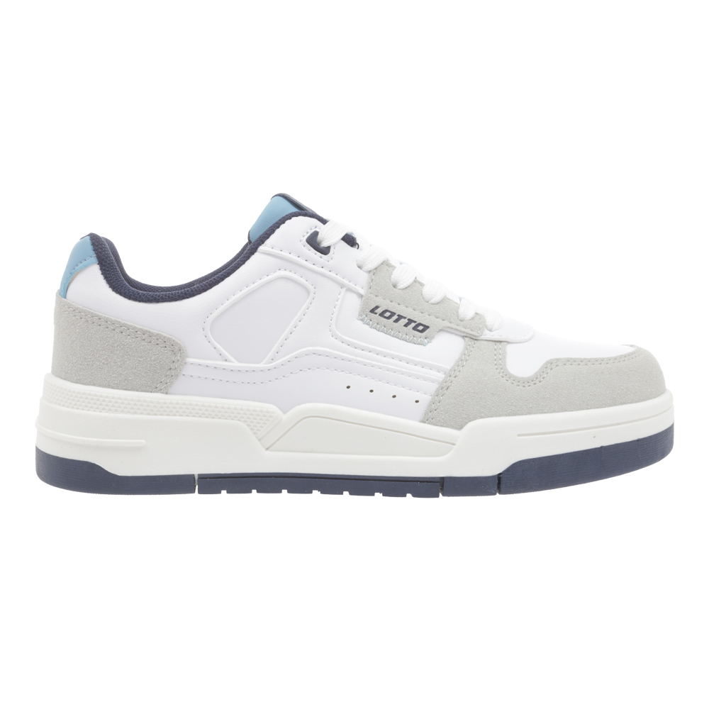 Foto 3 pulgar | Tenis Casuales Lotto Coriet Blanco con Azul para Mujer