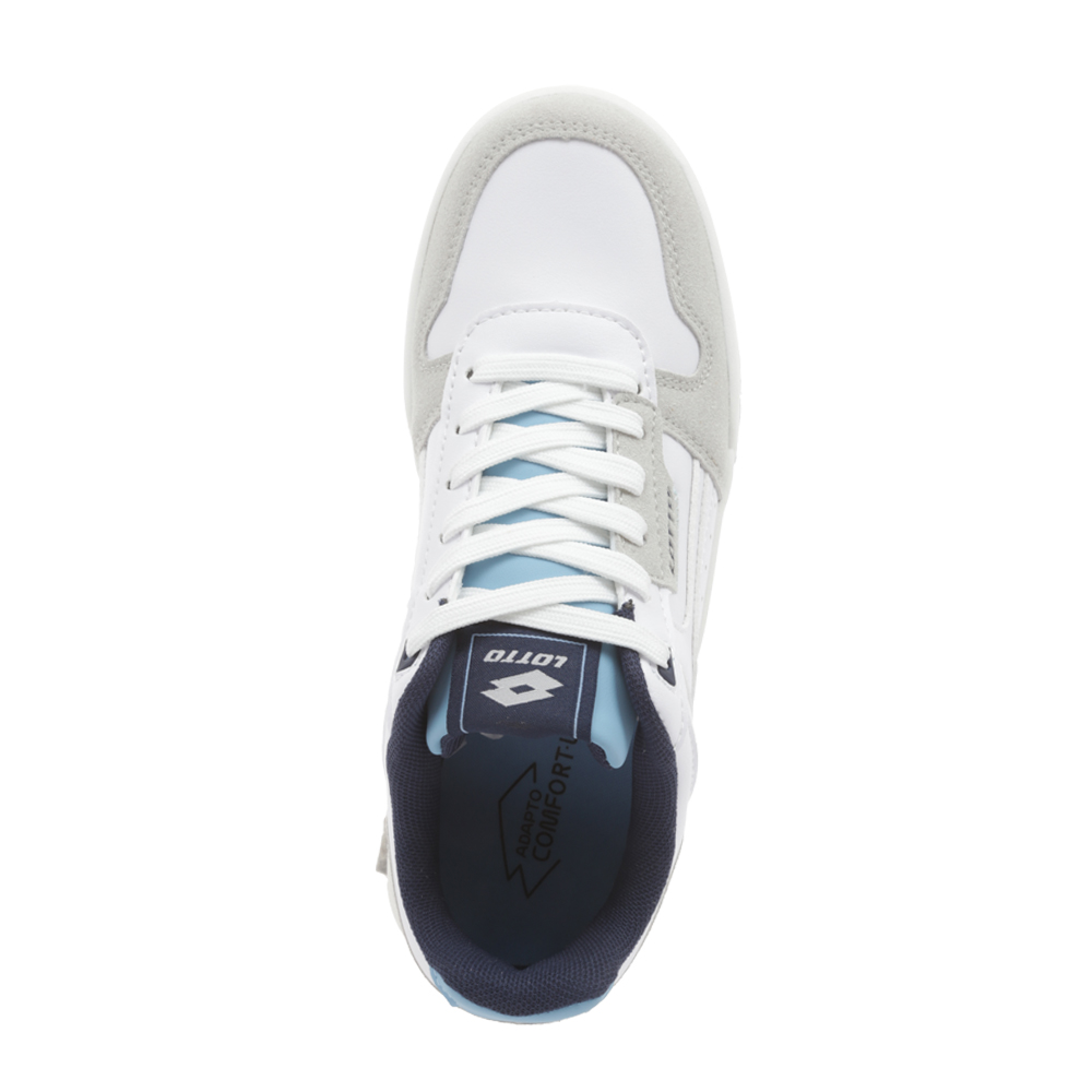 Foto 6 pulgar | Tenis Casuales Lotto Coriet Blanco con Azul para Mujer