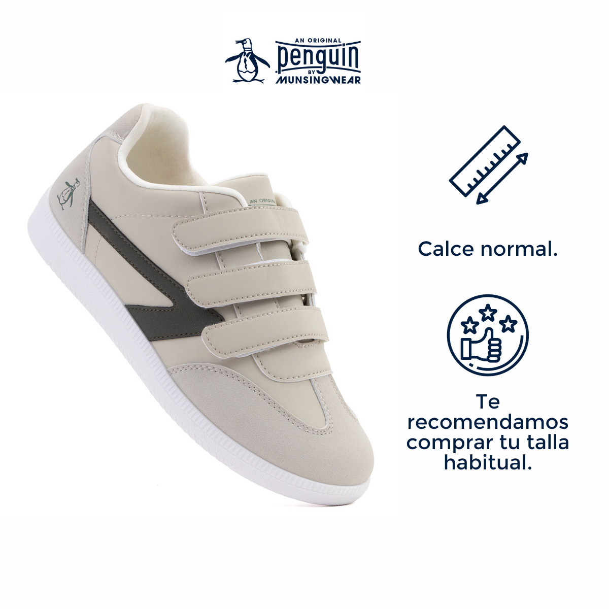 Foto 5 pulgar | Tenis Original Penguin Style Rachel Beige Para Mujer