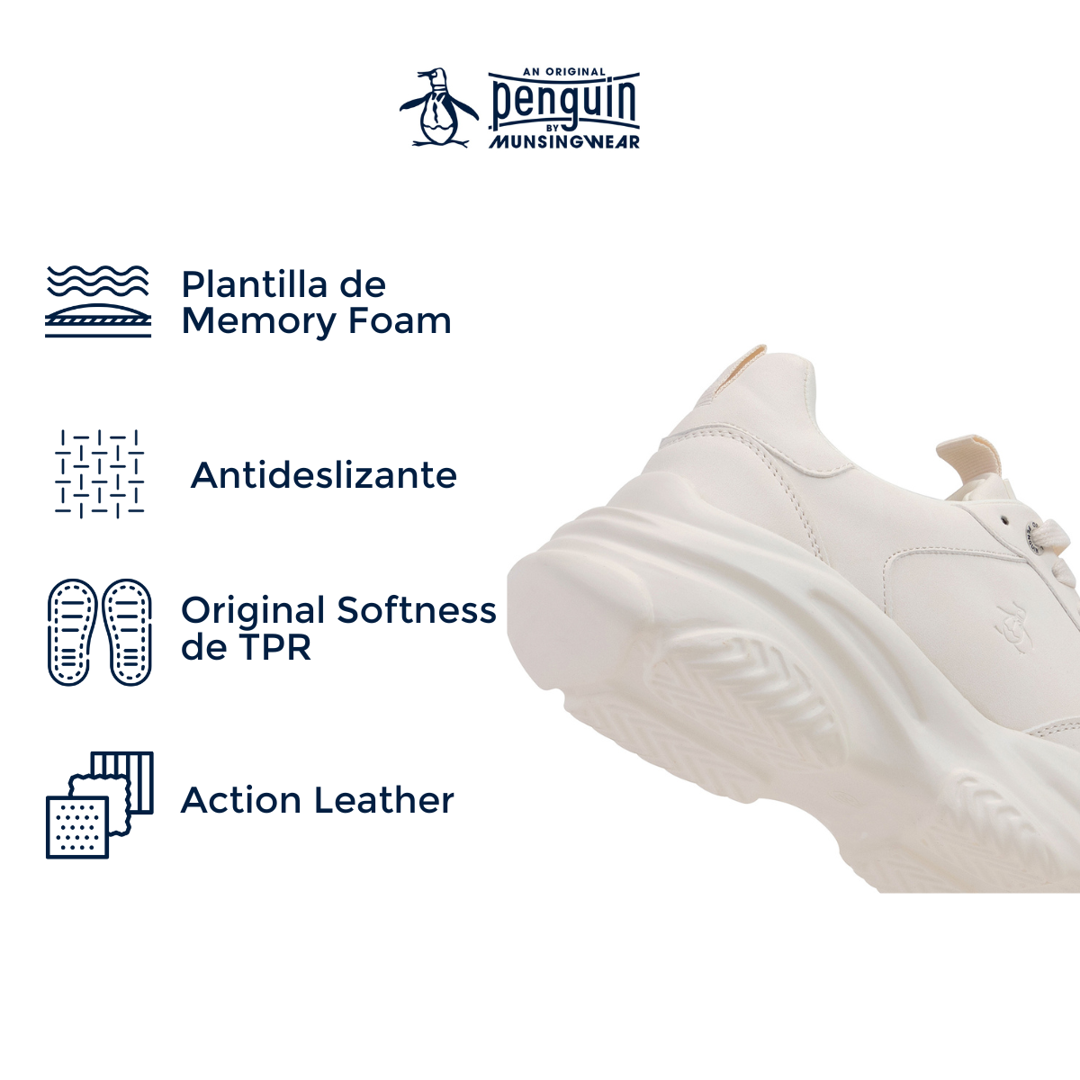 Foto 6 pulgar | Tenis Original Penguin Style Brenda Beige Para Mujer
