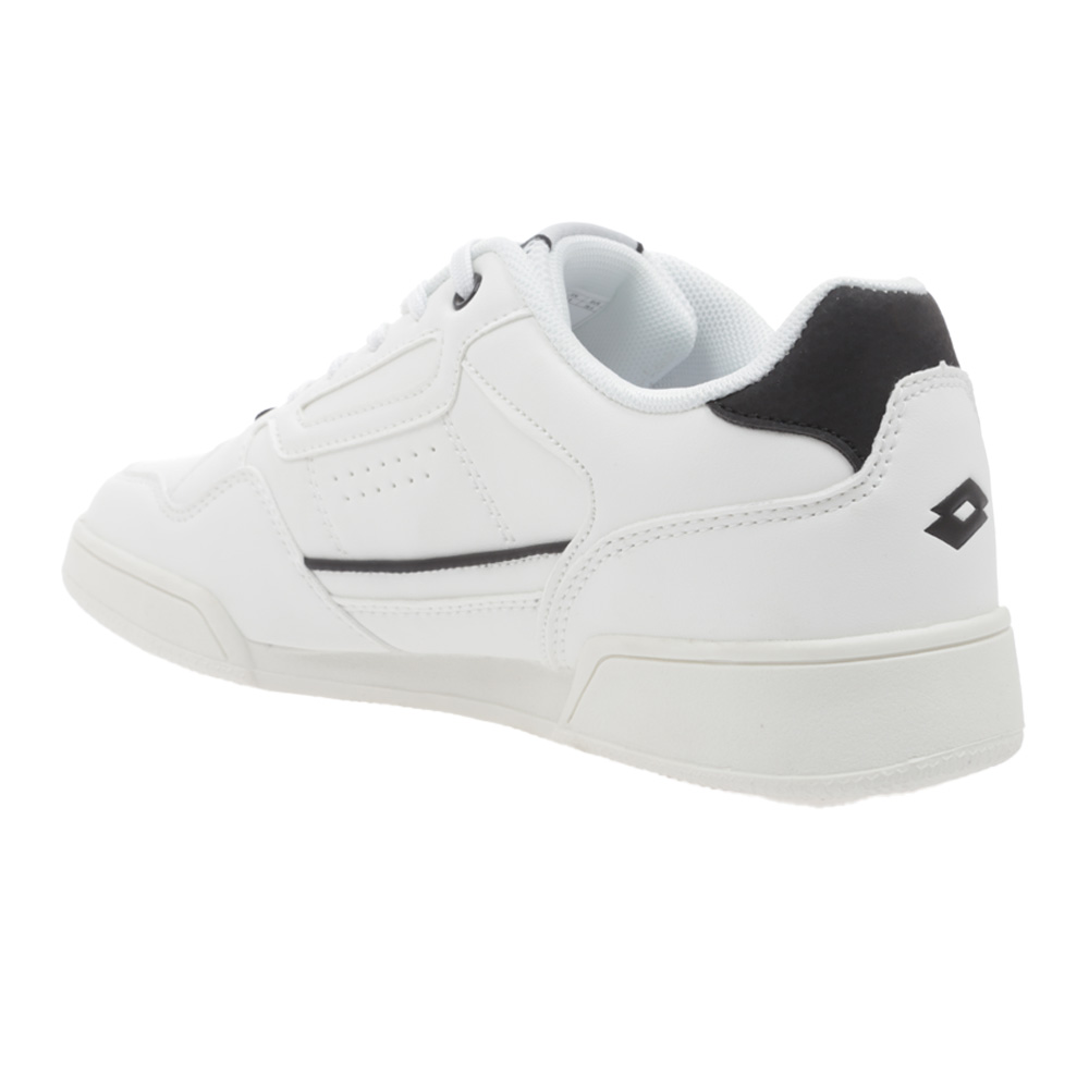 Foto 4 pulgar | Tenis Casual Lotto Verset Blanco con Negro para Mujer