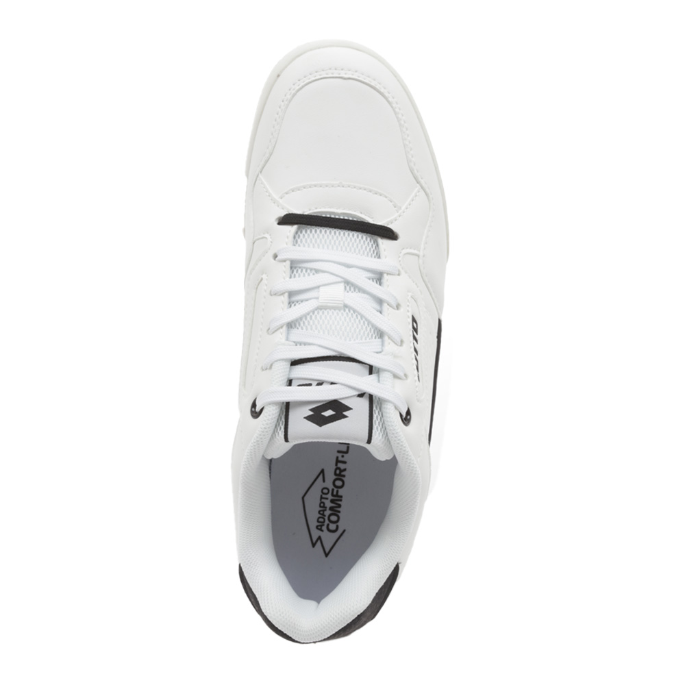 Foto 6 pulgar | Tenis Casual Lotto Verset Blanco con Negro para Mujer