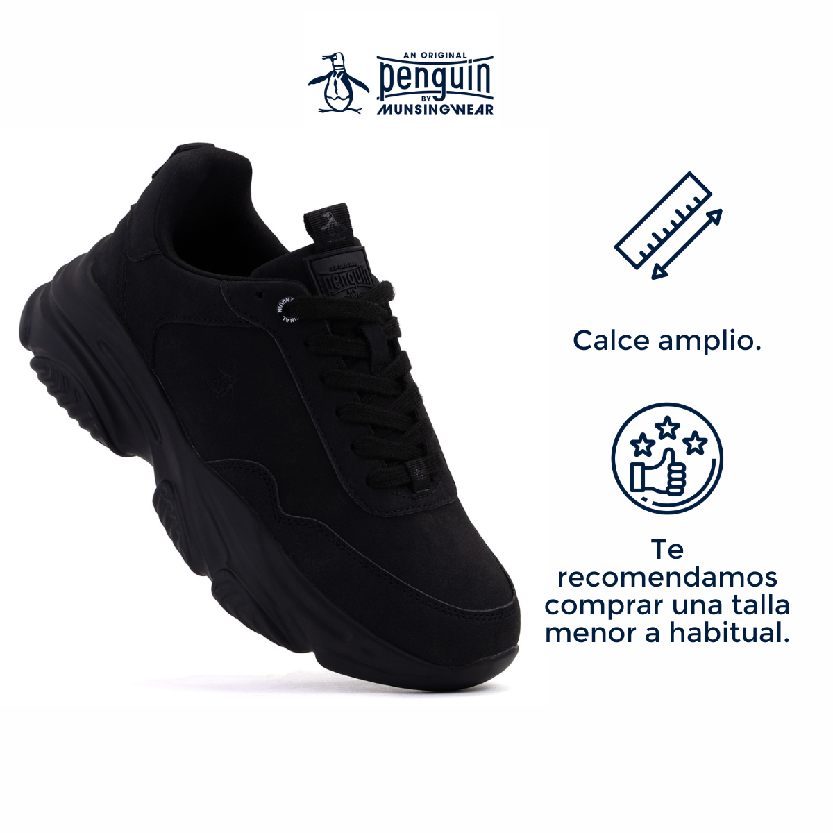 Foto 5 pulgar | Tenis Original Penguin Style Brenda Negro Para Mujer