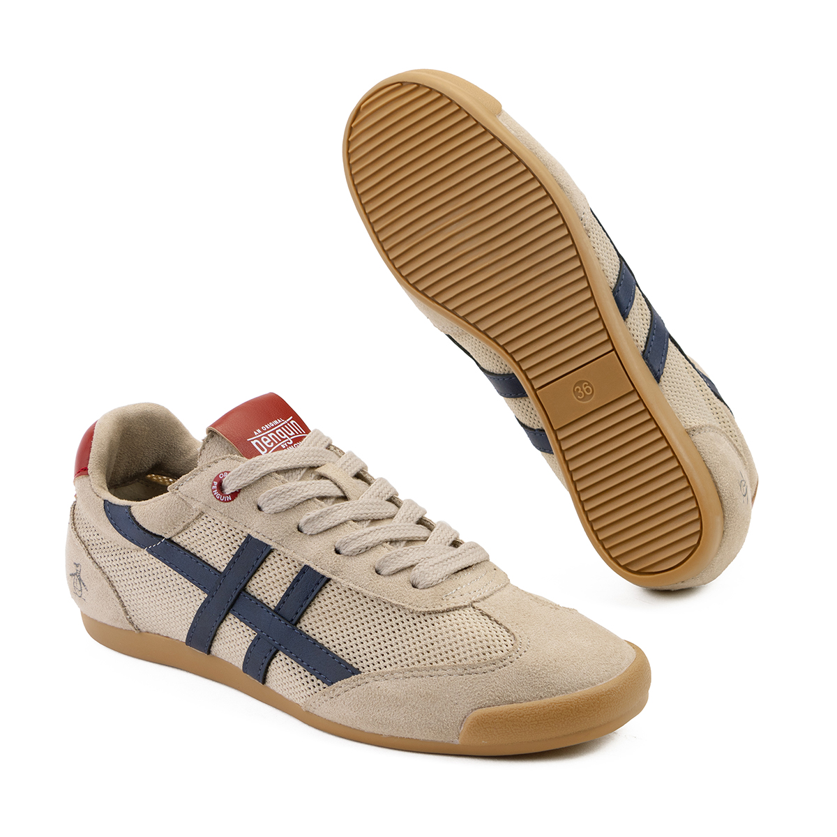 Tenis Original Penguin Style Vera Gris Para Mujer