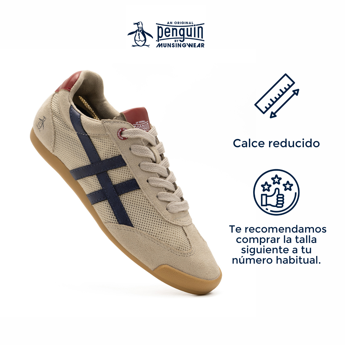 Foto 5 pulgar | Tenis Original Penguin Style Vera Gris Para Mujer