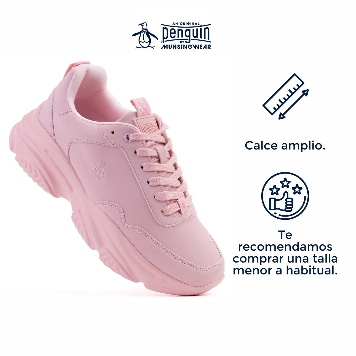 Foto 5 pulgar | Tenis Original Penguin Style Brenda Rosa Para Mujer
