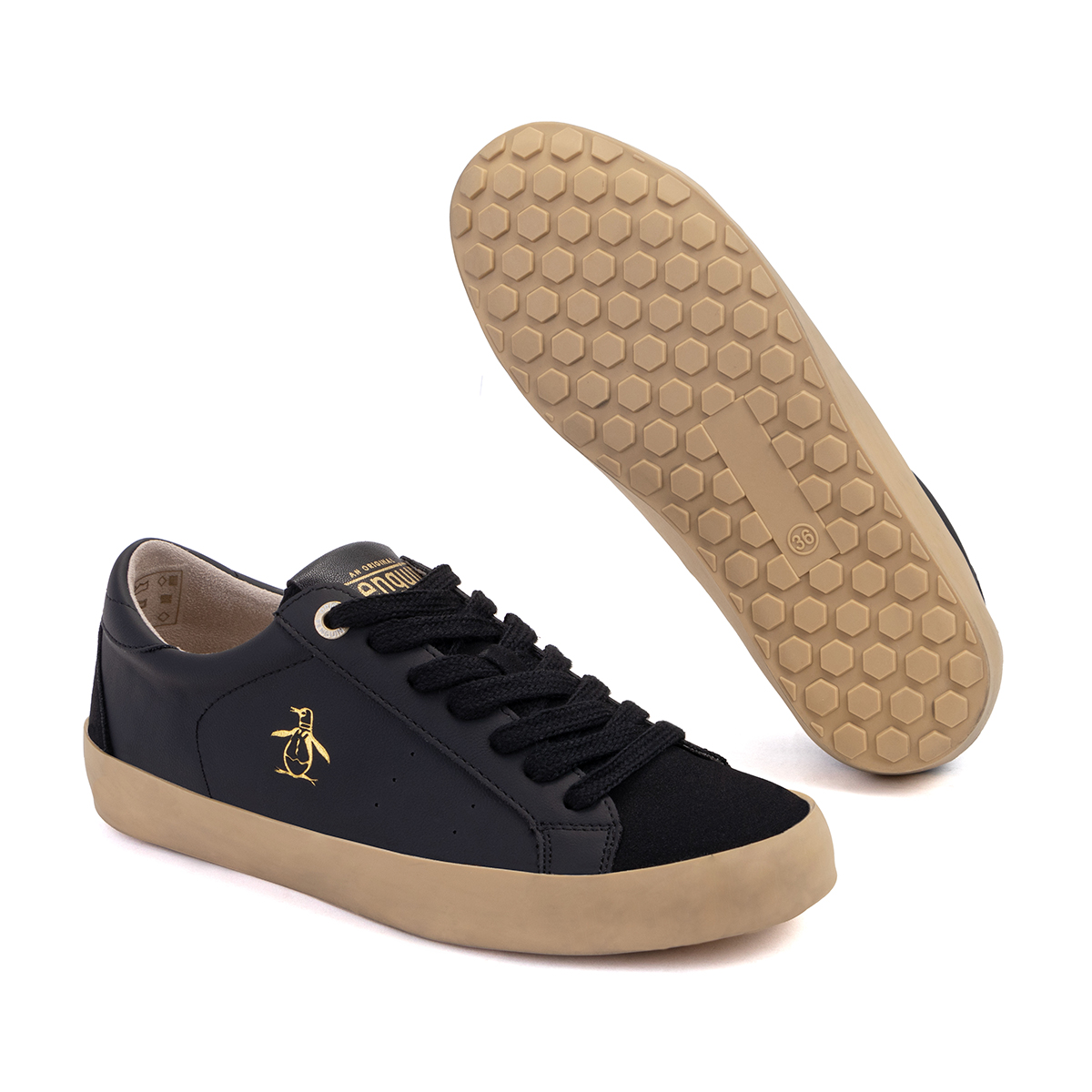 Tenis Original Penguin Style Leah Negro Para Mujer